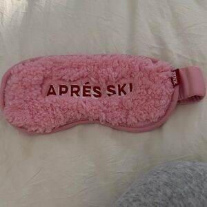 PINK Victoria's Secret Pink Fuzzy "APRÈS SKI" Sleep Mask